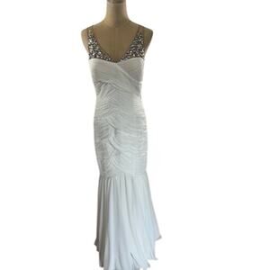 "ADRIANNA PAPELL" Live From The Red Carpet Formal Gown SZ 10 Bride Queen Regency